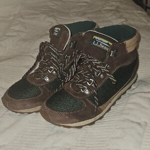 L.L. Bean Brown and Green Outdoor Boots